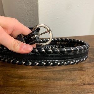 Black Leather Womens Western Belt Justin